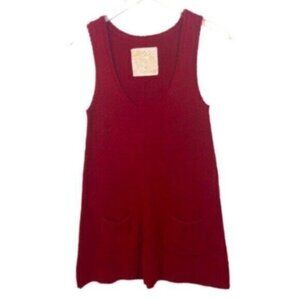 Love Rocks | Red Sweater with Pockets Size Medium